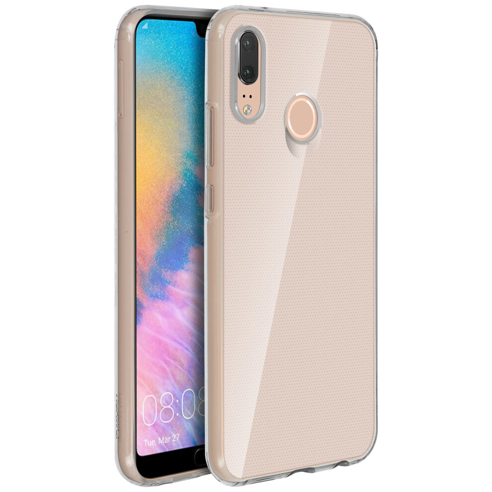 Official Huawei soft touch case backcover for Huawei P20 Lite - Transparent