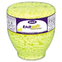 3M 247-391-1004 soft Neon Tapered Earplug Refill, Cordless, Yellow, 500 - Box