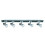 Searchlight 5 Light Bar Black And Chrome Finish 1