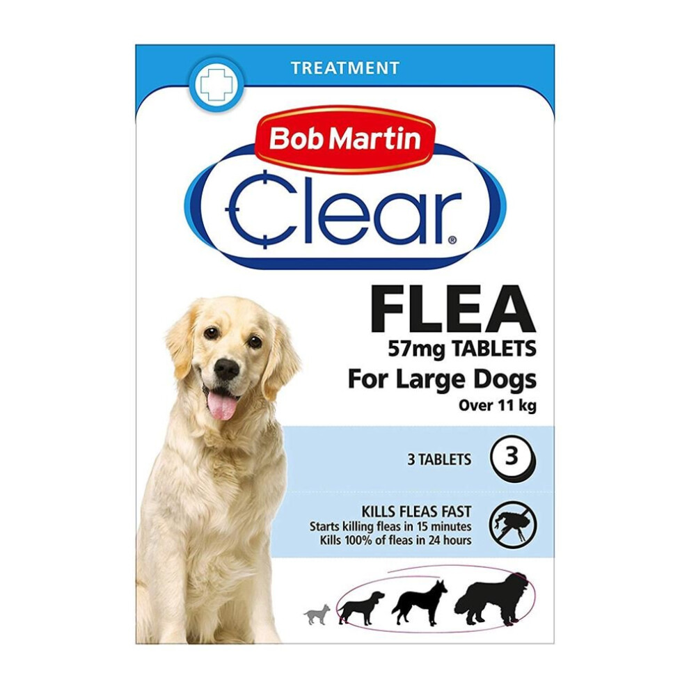 Bob Martin (Large Dogs Over 11Kg) Clear Cat & Dog Flea Tablets