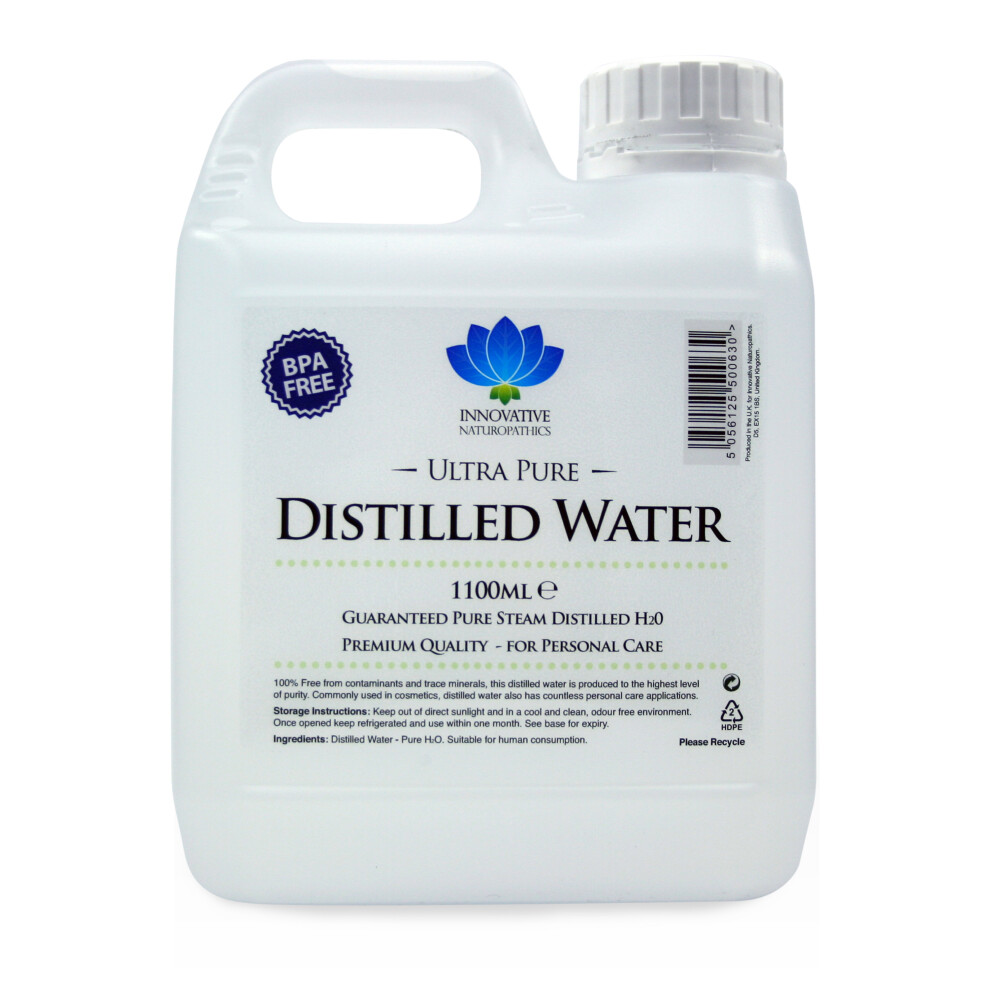 Innovative Naturopathics Ultra Pure Steam Distilled Water - 1100ml