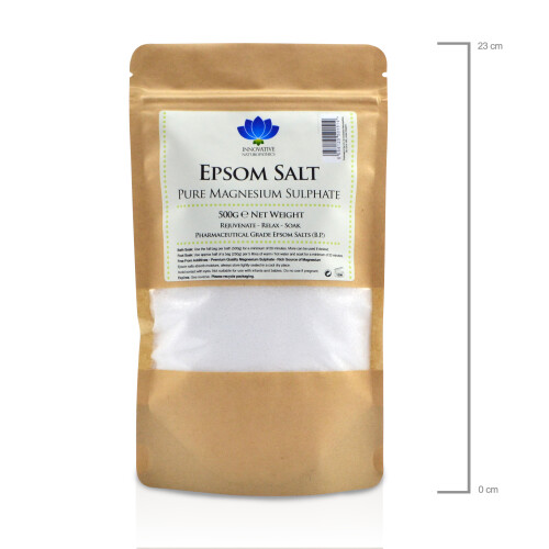 Epsom Salt - 100% Pure - Bath Salt - Pharmaceutical Grade - 500g 2