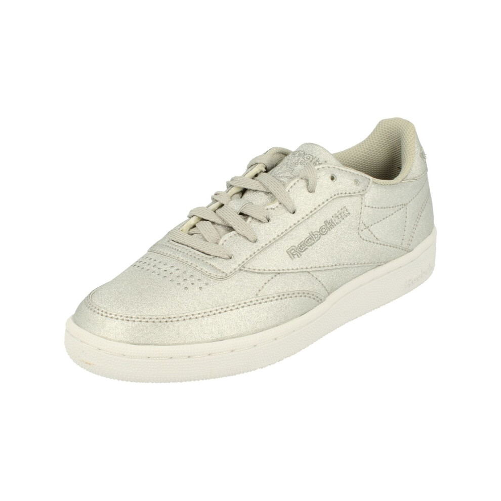 (3.5 (Adults')) Reebok Classic Club C 85 Syn Womens Trainers Sneakers