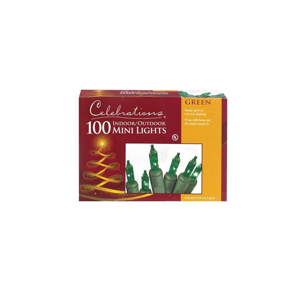 Celebrations 4007-71 100 Mini Green Light Set