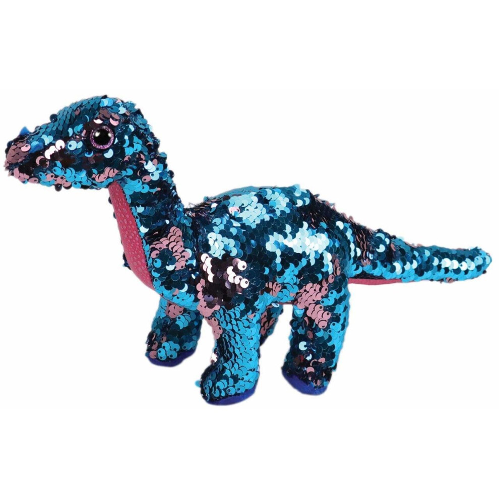 TY Flippables Tremor Dinosaur 23cm Sequins Soft Toy