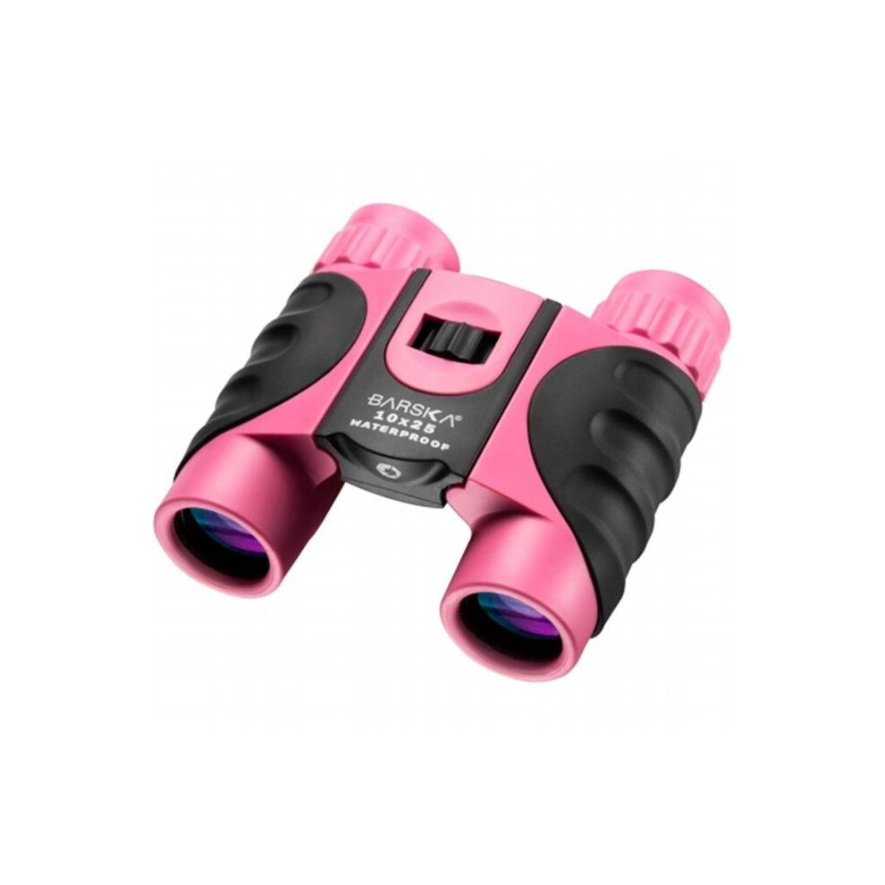 Barska AB12418 10 x 25 Waterproof Pink Binocular