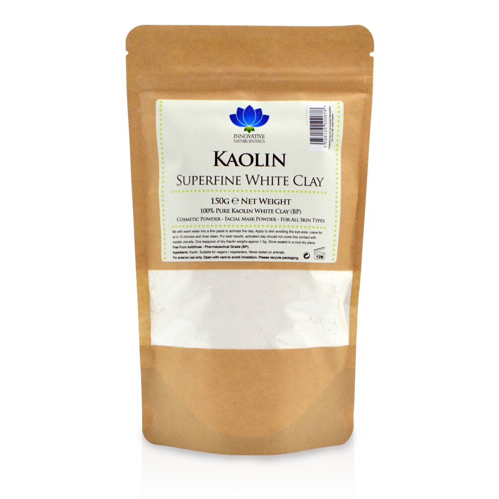 Kaolin - Pharmaceutical Grade - Superfine White Clay - 150g Packet