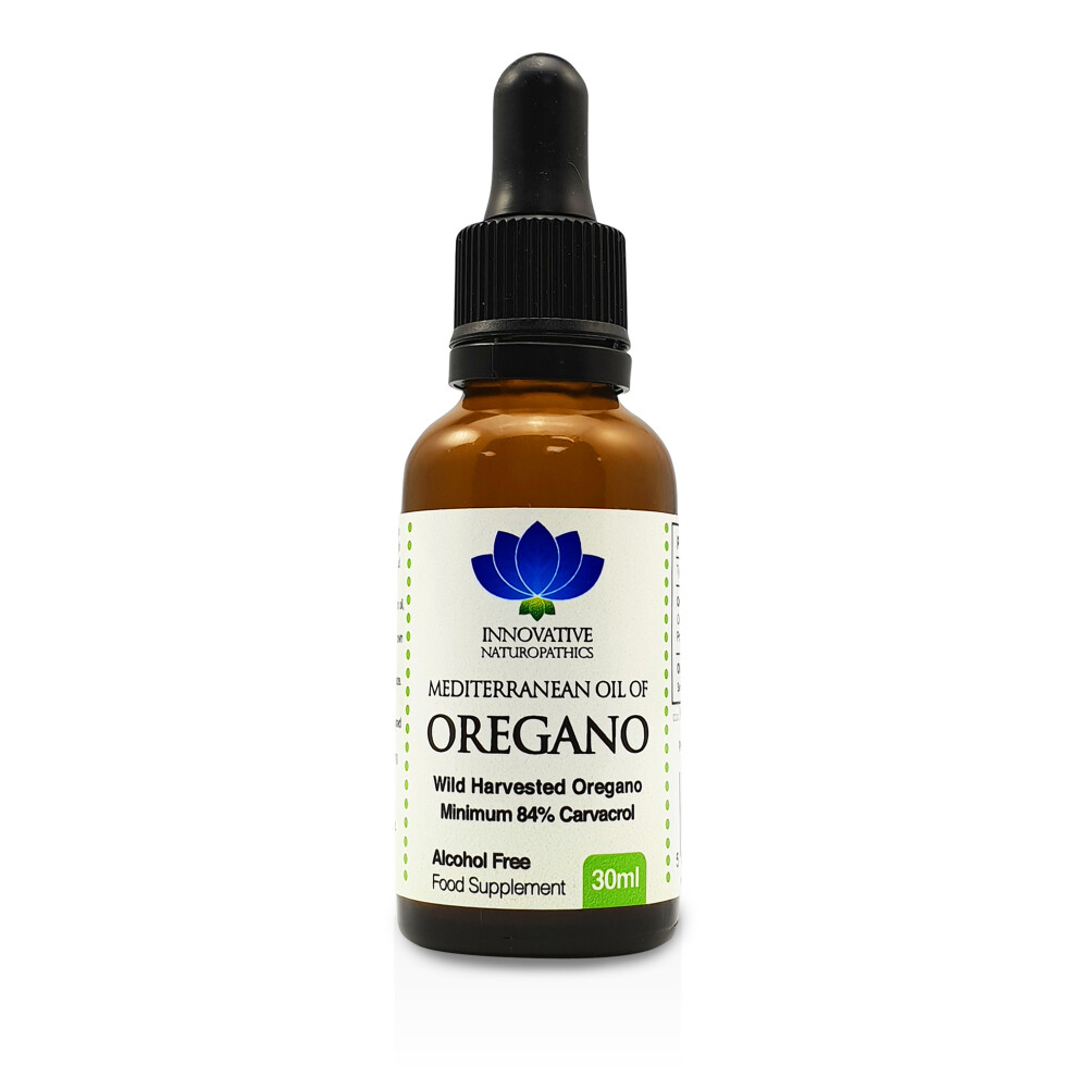 Oregano Oil - Wild Harvested Mediterranean Oil/Min 84% Carvacrol/30ml