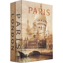Barska CB12470 Paris & London Dual Book Lock Box With Key Lock