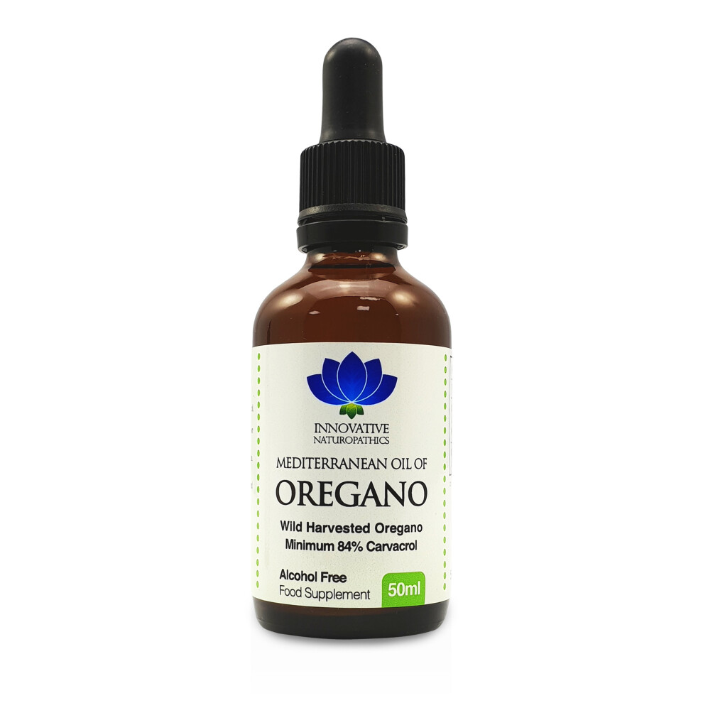 Oregano Oil - Wild Harvested Mediterranean Oil,Min 84% Carvacrol,50ml