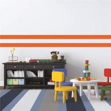 Borders Unlimited 30004 Orange Simple Stripes