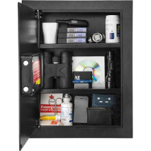 Barska AX13034 Biometric Wall Safe, Black