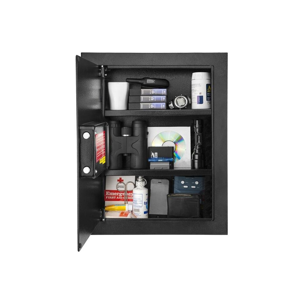 Barska AX13034 Biometric Wall Safe, Black