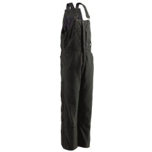 Berne Apparel B377BKR600 Regular Original Washed Insulated Bib Overall, Black - 4XL