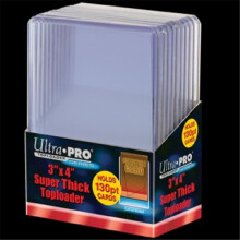 Ultra Pro 7442782327 3 x 4 in. 130PT Top Loader, Clear