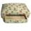 Rectangular Cream and Pink Rose Footstool with Drawer 2