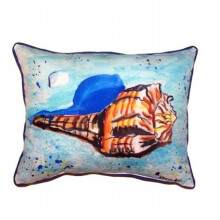 Betsy Drake HJ533 Amber Shell Large Indoor & Outdoor Pillow - 16 x 20 in.