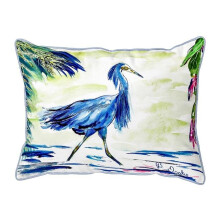 Betsy Drake HJ810 16 x 20 in. Blue Egret Large Pillow