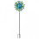 Free Standing Decorative SOLAR Peacock Design Wind Spinner 2