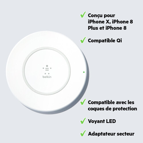 Belkin Belkin 7.5 W Wireless Charging Pad White 2