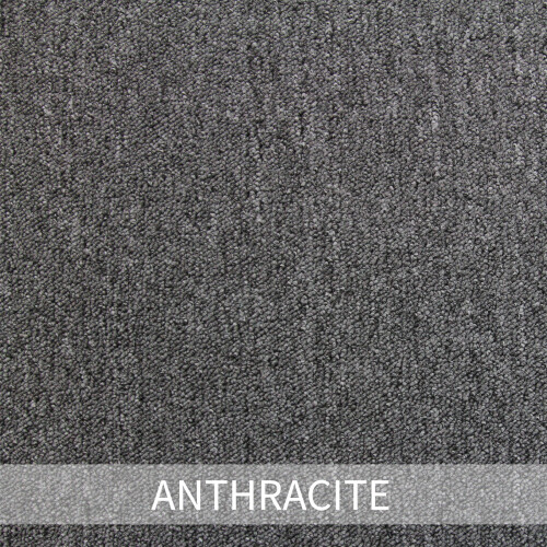20 Stück Teppichfliesen 50 x 50 cm Anthrazit