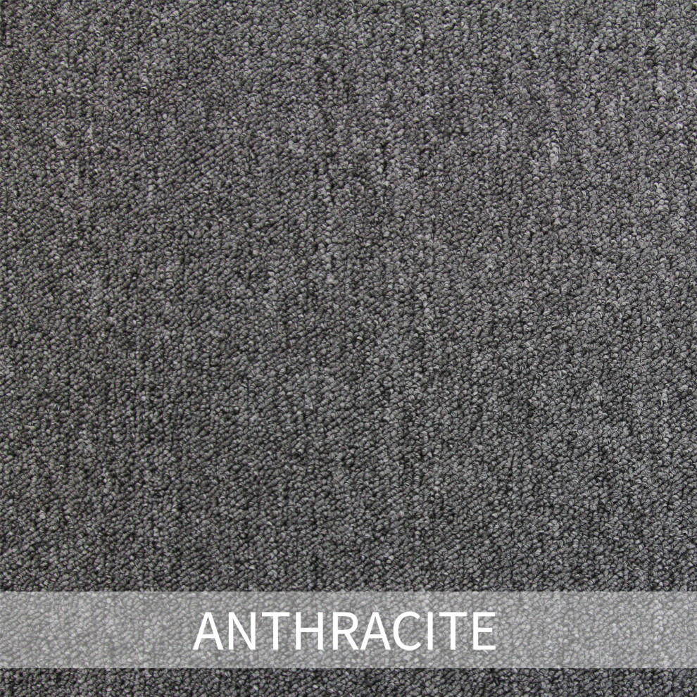 (Anthracite) Carpet Tiles 5m2 Heavy Duty Flooring  Commercial