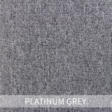 20 x Tapijttegels - 50x50cm 5m2 - Platinum Grijs