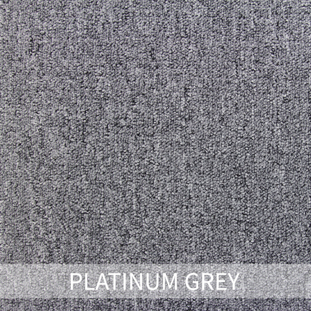 (Platinum Grey) Carpet Tiles 5m2 Heavy Duty Flooring  Commercial