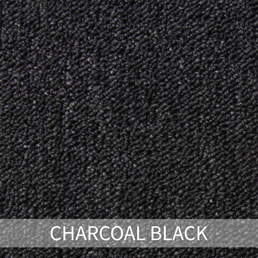 (Charcoal Black) Carpet Tiles 5m2 Heavy Duty Flooring  Commercial