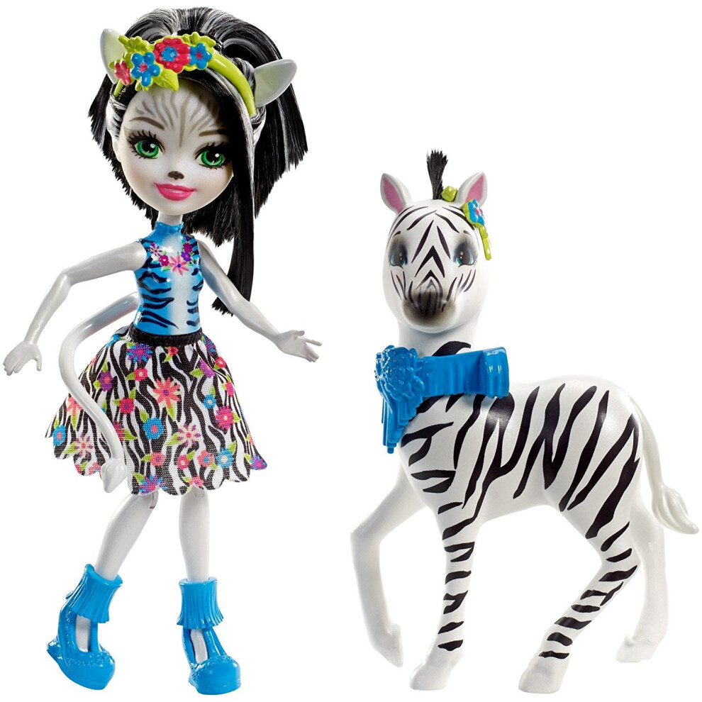 Mattel Enchantimals Zelena Zebra Doll, Large