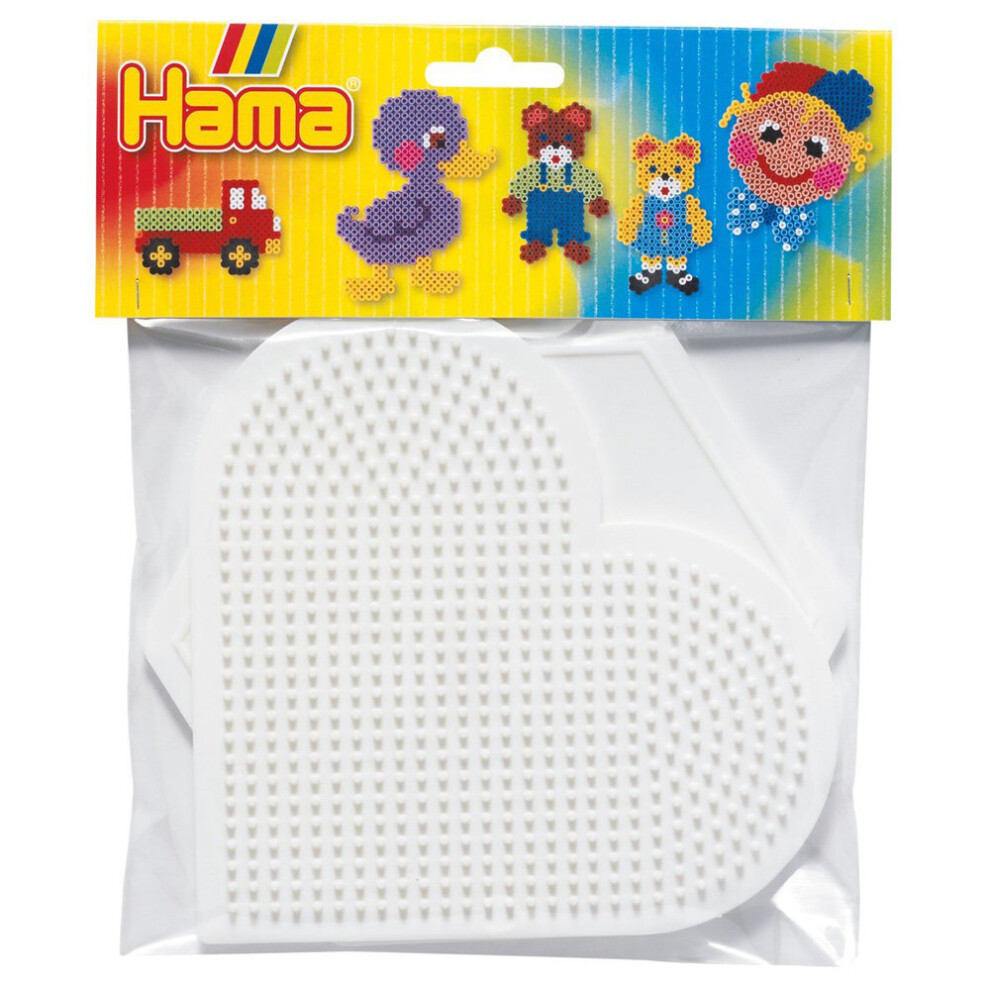 Hama Beads Pegboard Large Heart and Hexagon