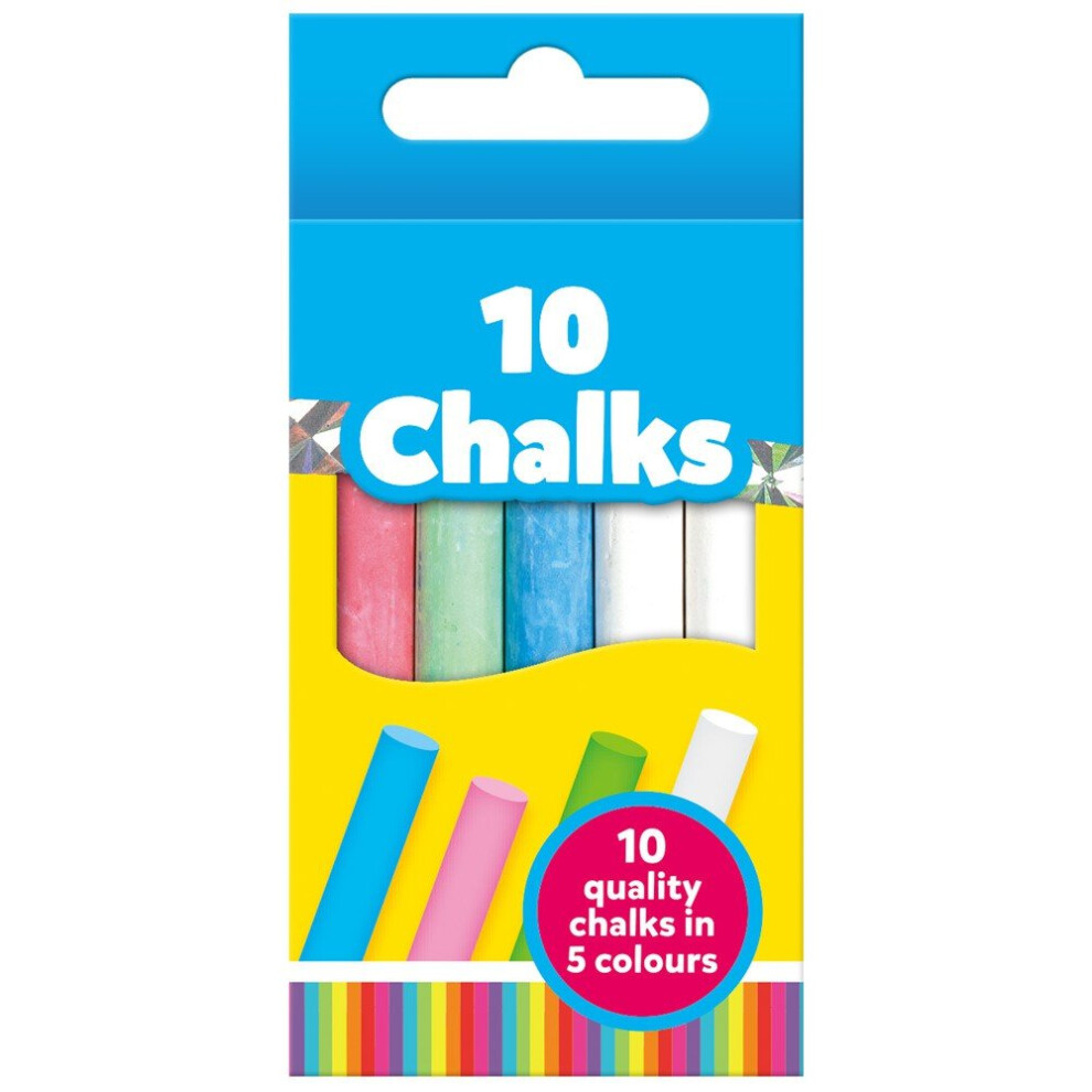 Coloured Chalk 10 Pack