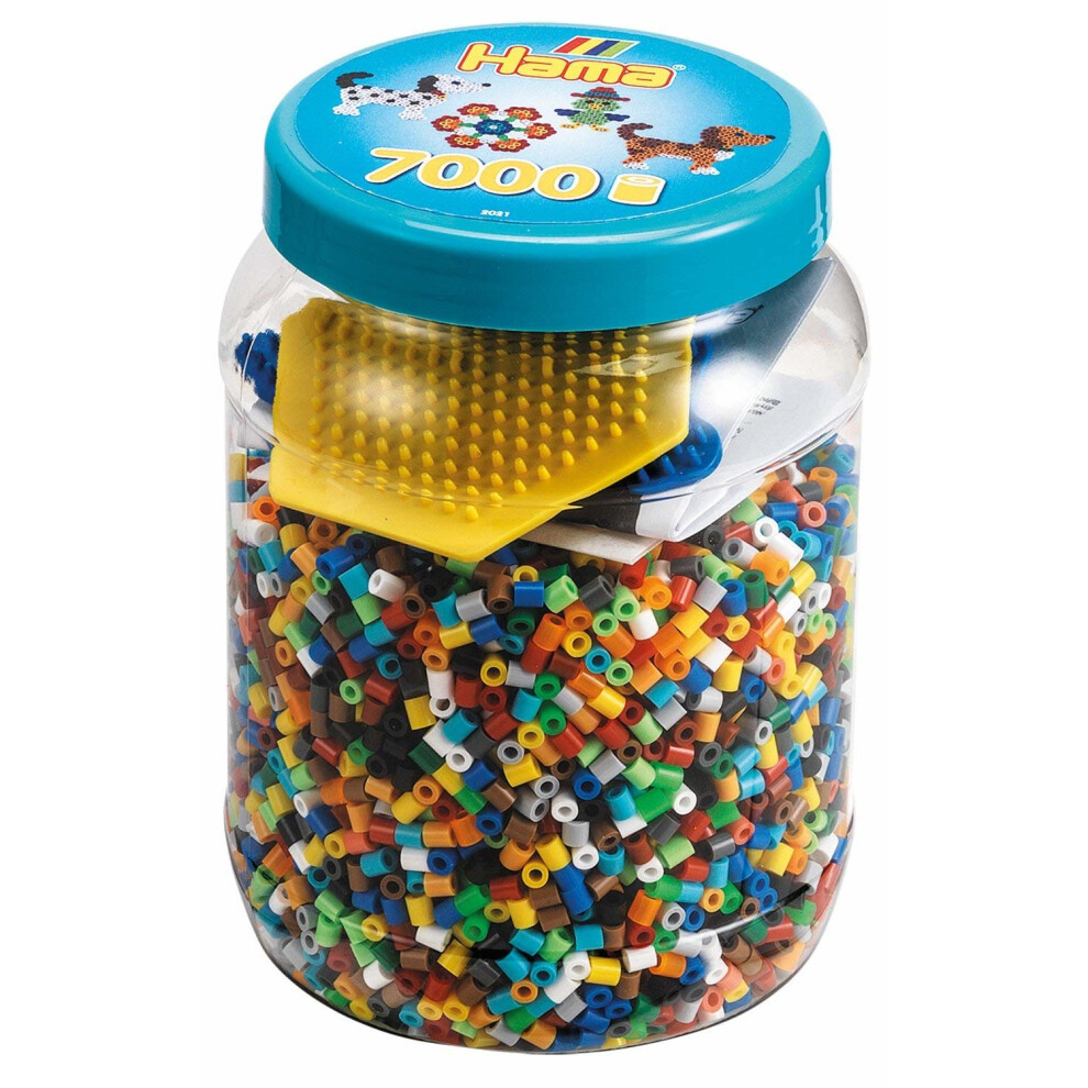 Hama Beads and Pegboards in Tub