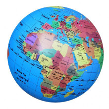 Eureka Toys 30cm Inflatable Globe