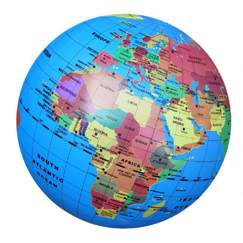 Eureka Toys 30cm Inflatable Globe