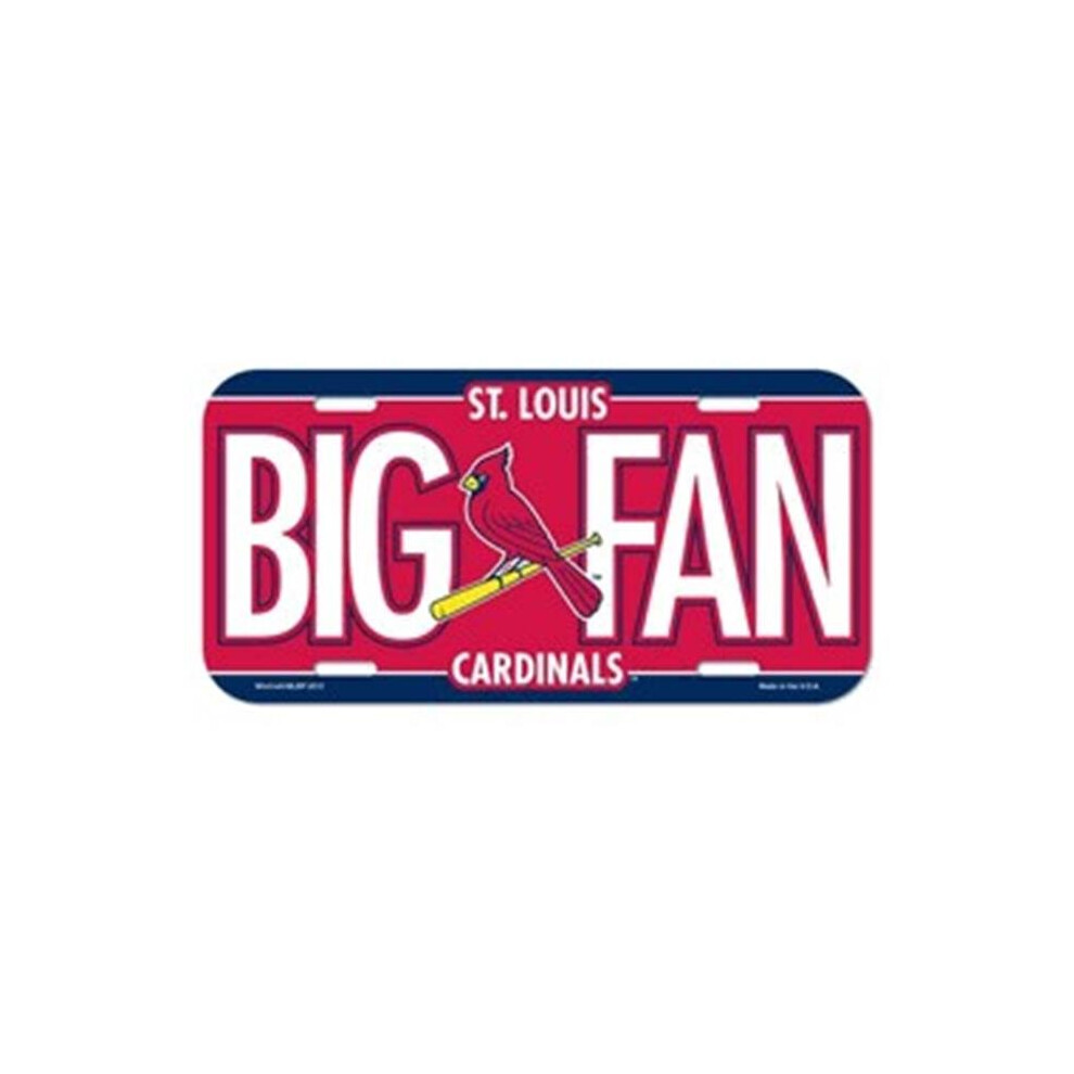 St. Louis Cardinals License Plate Plastic 032085868978