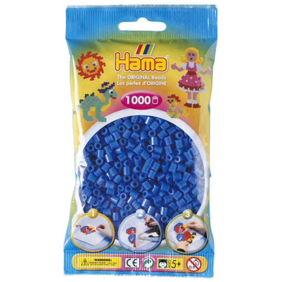 Hama Beads 1000 Bead Pack Light Blue