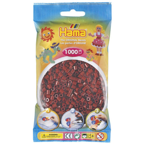 Hama Beads Hama Beads 1000 Bead Pack Burgundy