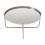 Ember Round Silver Chrome Tray Top Coffee Table 2