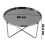 Ember Round Silver Chrome Tray Top Coffee Table 7