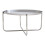 Ember Round Silver Chrome Tray Top Coffee Table 3
