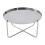 Ember Round Silver Chrome Tray Top Coffee Table 1