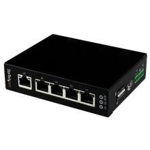 Switch Gigabit Ethernet - STARTECH - IES51000 - 5 ports - Montage mural / rail DIN - IP30