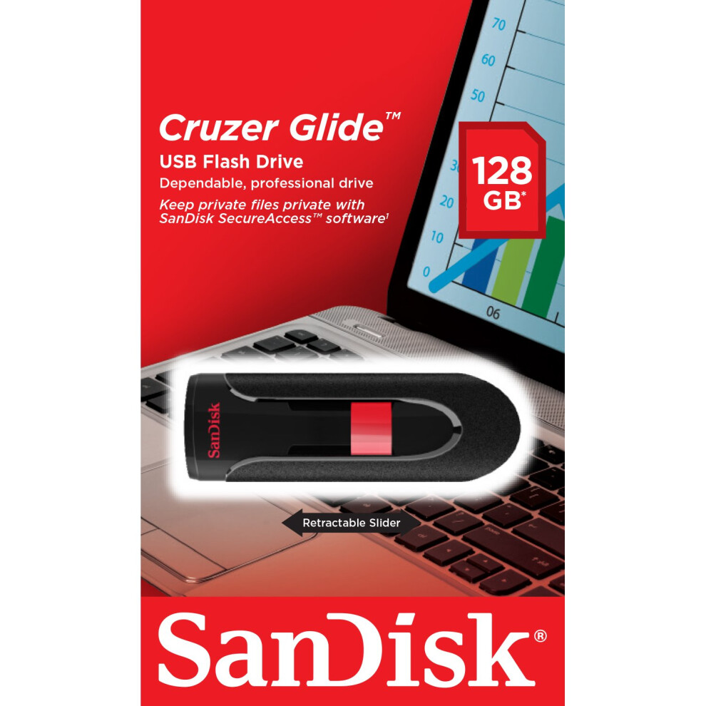 Sandisk 128Gb Cruzer Glide Flash Drive