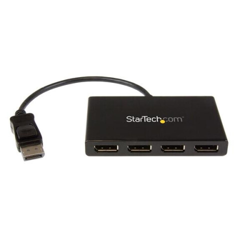 StarTech.com Hub MST - StarTech - MSTDP124DP - 4x DisplayPort - Résolution jusqu'à 4K - Noir