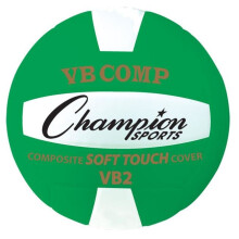 Champion Sports VB2GN 8.25 in. VB Pro Comp Series Volleyball, Green & White