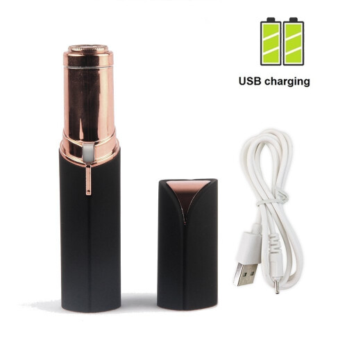 USB-genopladelig sort og 18K forgyldt ansigtsbehåringsfjerner 1