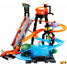 Hot Wheels FTB67 City Gator Car Wash Play Set with Diecast and Mini Toy Car