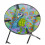 Smart Garden Products Outside Peacock Design Glass Folding Drinks Table Bird Stained Side 3