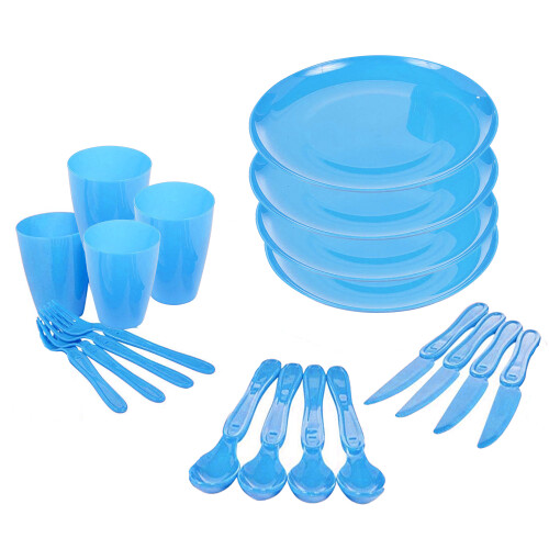 GEEZY 21pc Geezy Plastic Picnic Set With Storage Box 1